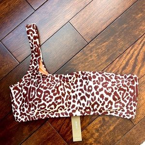 J crew one shoulder bikini top
